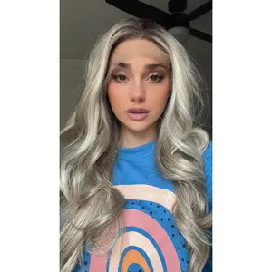 EllaRae | Ashley Style Wig | Lace Front Free Parting Rooted Long Blonde Highlighted Wig