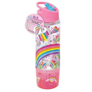 2 in 1 Snack Rainbow Water Bottle