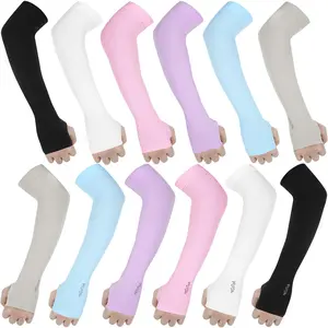 6 Pairs Arm Sleeves for Women Men UPF50+ UV Protection Sun Sleeves  Cooling Compression Sleeves to Cover Arms with Thumb Hole