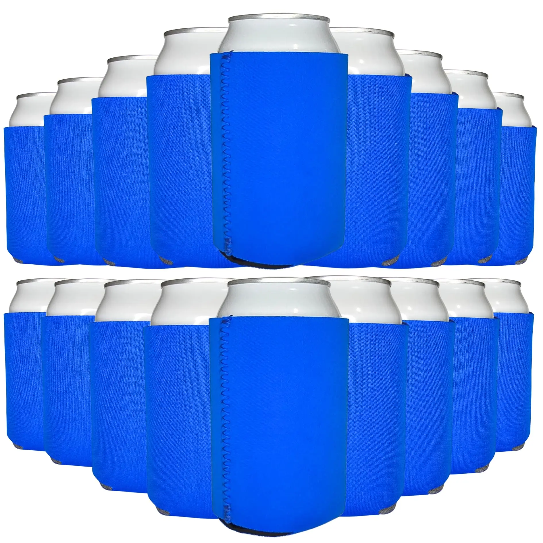 TahoeBay Neoprene Can Cooler Sleeves in Bulk 12oz, 25-Pack