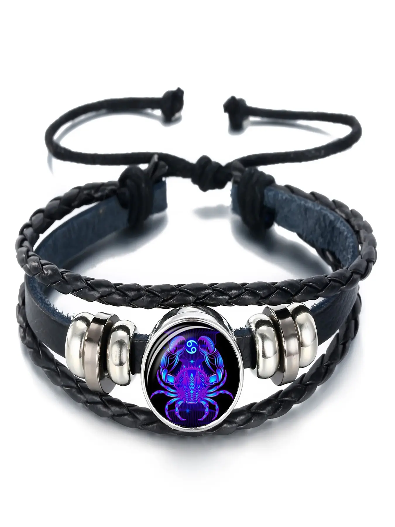 Twelve Zodiac Bracelets, Leather Zodiac Bracelet, Astrology Enthusiast Fashion Accessories, Unique Birthday & Special Occasion Gift Ideas, Luminous Bracelets