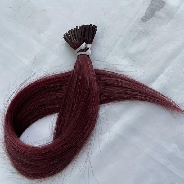 Luxurious Blonde I-Tip Human Hair Extensions 12-28 Inch 50pcs 30g/Pack 100% Remy Silky Straight Invisible Keratin Pre-Bonded No Tangle No Shedding Soft Natural Look For Daily Party Salon Use