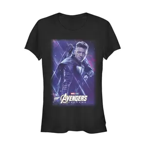 Juniors Womens Marvel Avengers: Endgame Hawkeye Streaks T-Shirt