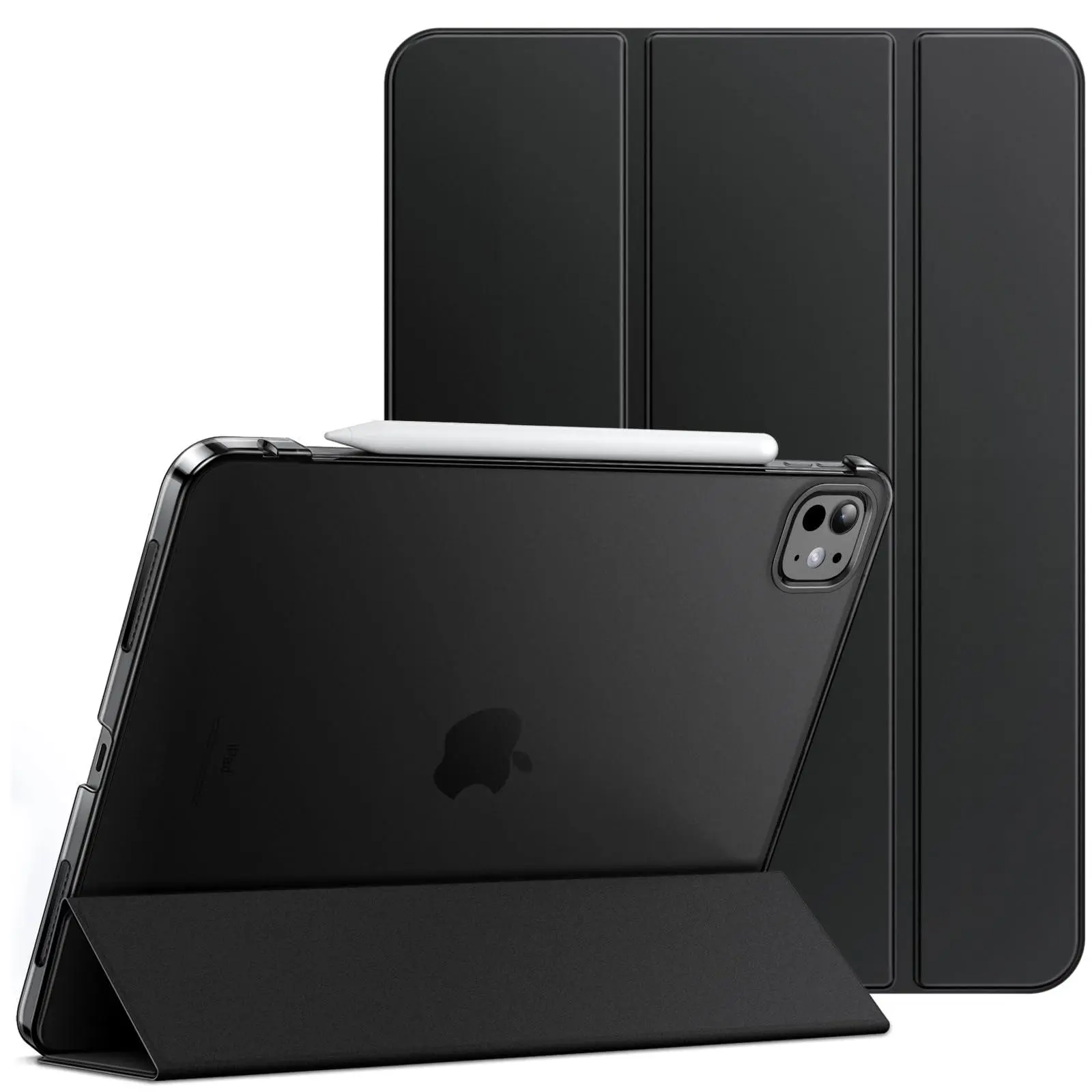 JETech Tablet Casing Accessories for iPad Pro 11-Inch M5/M4 2025/2024 (6th/5th Gen) - Slim Stand, Hard Back Shell, Magnetic Smart Cover with Auto Wake/Sleep, Full Protection