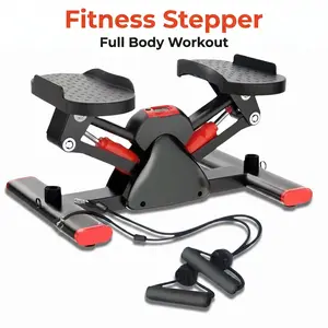 Twist Fitness Stepper with Resistance Bands | Full Body Mini Stair Stepper for Home Office Workout
