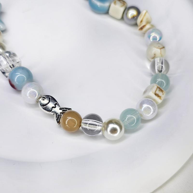 Blue Sea Star and Sea Shell Cute Phone Chain Phone Charm Phone Accessories Decorative Strap Beach Smartphone Cellphone