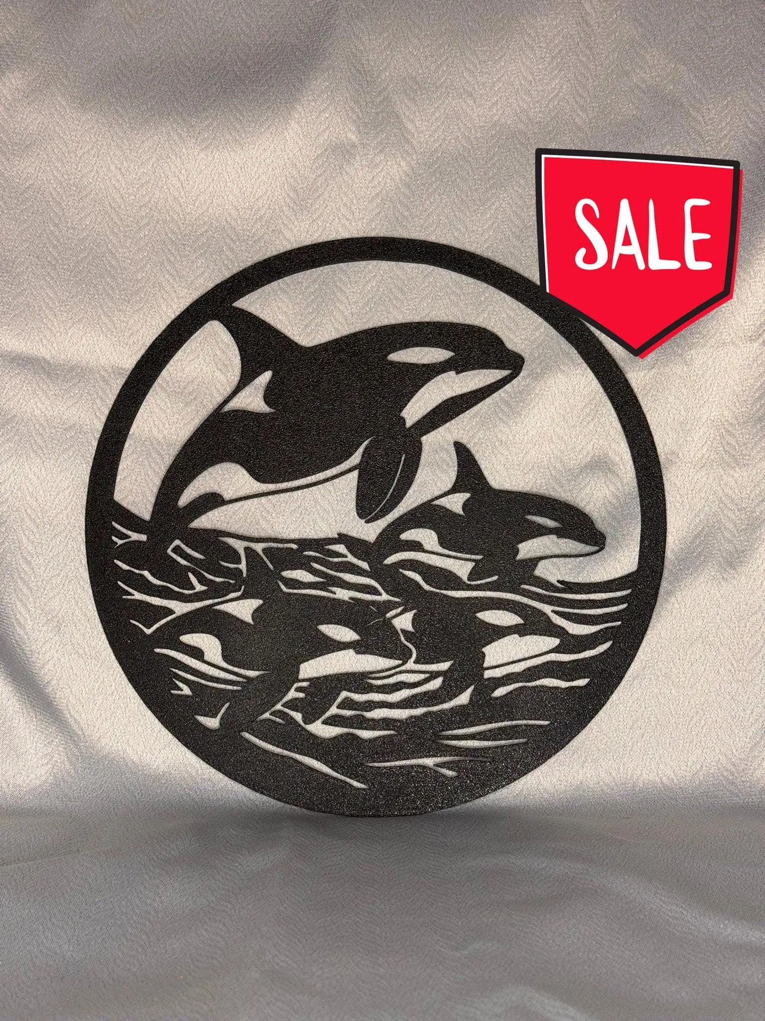 Elegant Orca Whale Wall Art for Coastal Decor, Minimalist Ocean Poster, Ready to Hang, Modern Sea Life, Coastal Nursery Gift