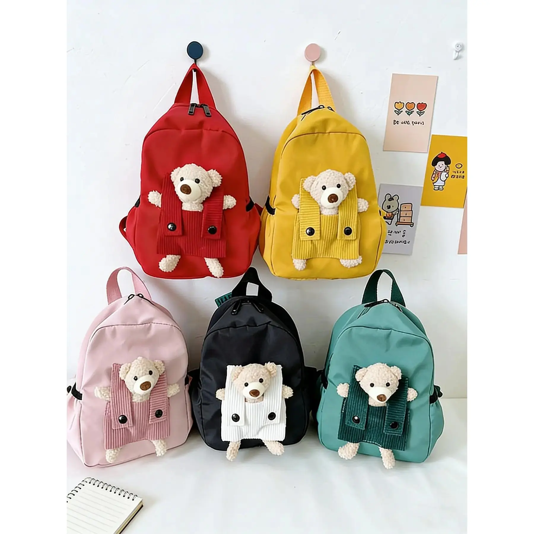 (New)Cute Teddy Bear Backpack/school Bag, Vibrant Colors, Casual Style, Perfect for School, Dance Classes, Travel, Ideal Gift,  Backpack
