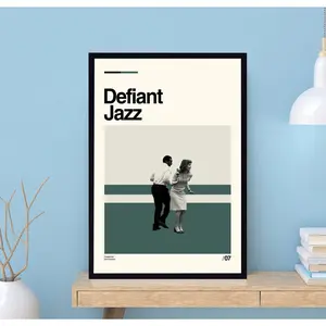 Defiant Jazz - Severance Poster, Severance Tv Series Poster, Midcentury Art, Retro Poster, Minimalist Art, Vintage Poster, Home Decor