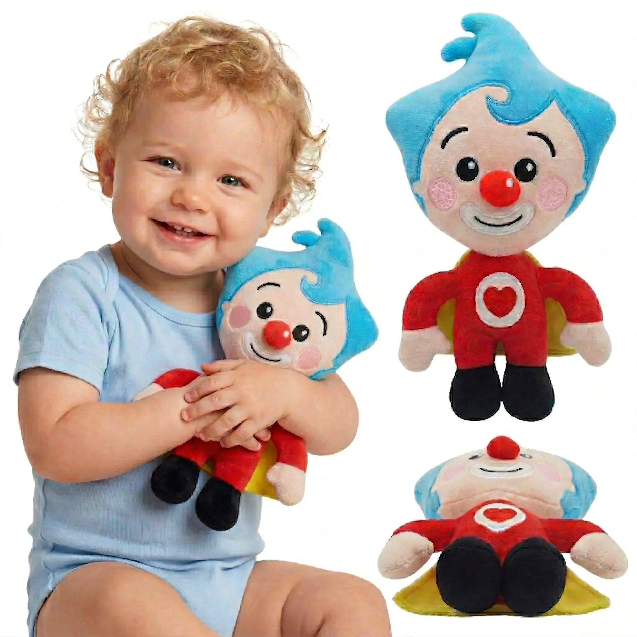 Soft Stuffed Cartoon Superhero Plush Toy - Unisex Cotton Soft Stuffed Animal, Huggable Sleeping Companion for Toddlers (0-6 Years), Ideal Birthday & Baby Shower Gift
