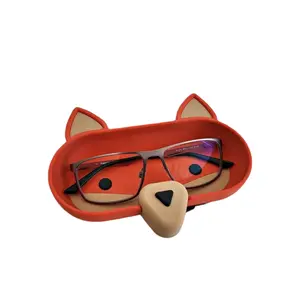 Fox Eyeglass Tray - Adorable Animal Friend Eyeglass Tray - Cute 3D Printed Holder for Glasses - Fun Nightstand Organizer