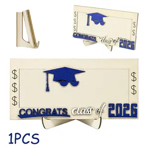 Graduation 2026 Money Holder-Unique Wooden Cash Gift Box for Class of 2026, Creative Graduation Gift for Seniors
