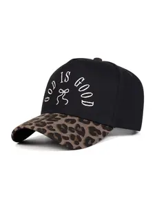 Unisex Baseball Cap God Is Good Letter Print, Adjustable Outdoor Sun Protection Hat, Casual Fitted Design for Spring & Fall Travel, Embroidered Cap