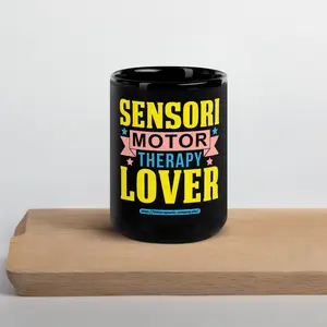 Helping Hands Sensori-Motor  Therapy Black Glossy Mug