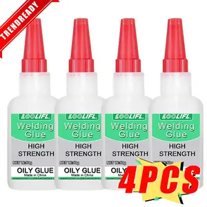 4PCS Heavy-Duty, High Strength Welding Glue – Industrial-Grade Oily Adhesive Gel for Instant, Strong Bonding on Metal, Plastic, Wood, Glass, Rubber, Ceramics – Fast-Drying, Waterproof, and Versatile Repair Tool for Home & Professional Use