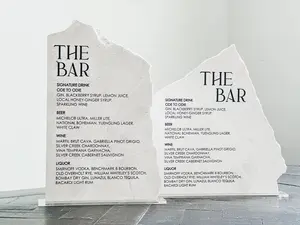 Marble Stone Bar Sign