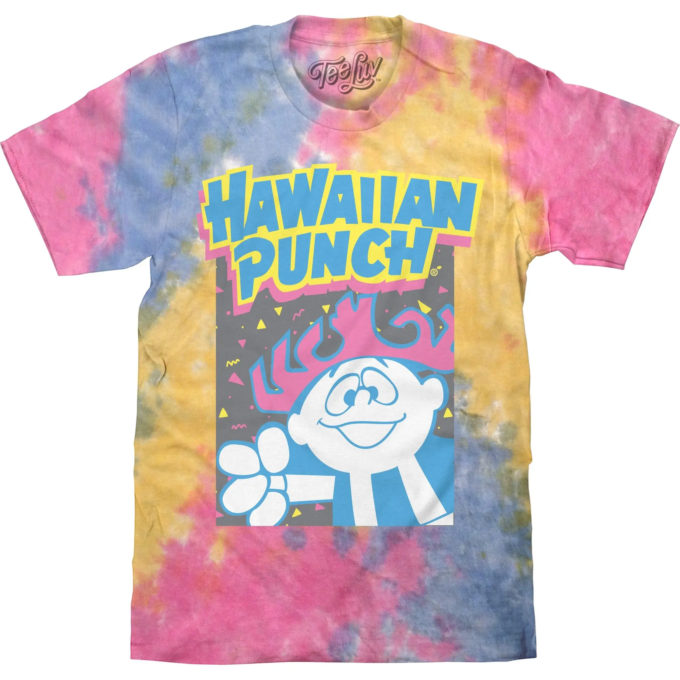 Retro Hawaiian Punch Tie Dye T-Shirt - Sherbert Tie Dye