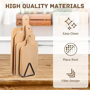 Heavy-Duty Metal/Triangular Cutting Board Stand, Space-Saving Cabinet/Countertop Rack, Pan Rack, Sturdy Kitchen Organizer, No Screws/Easy Installation, Kitchen Storage Container, Countertop Organizer, Kitchen Shelf