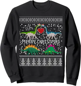 Dinosaur Ugly Christmas Sweater Funny Xmas Gifts Adults Sweatshirt