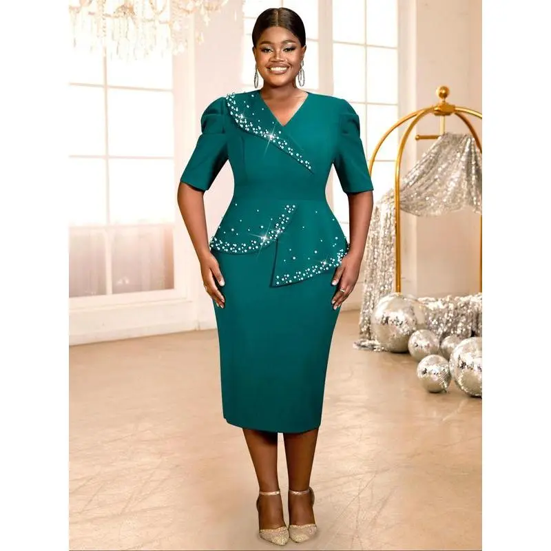 Plus Size Elegant Mother of the Bride Dress, Ruffled Design for Tummy Control, Slimming Stylish Dress for Wedding and Events - TikTok Shop Plus Size Elegant Mother of the Bride Dress, Ruffled Design for Tummy Control, Slimming Stylish Dress for Wedding and Events - TikTok Shop