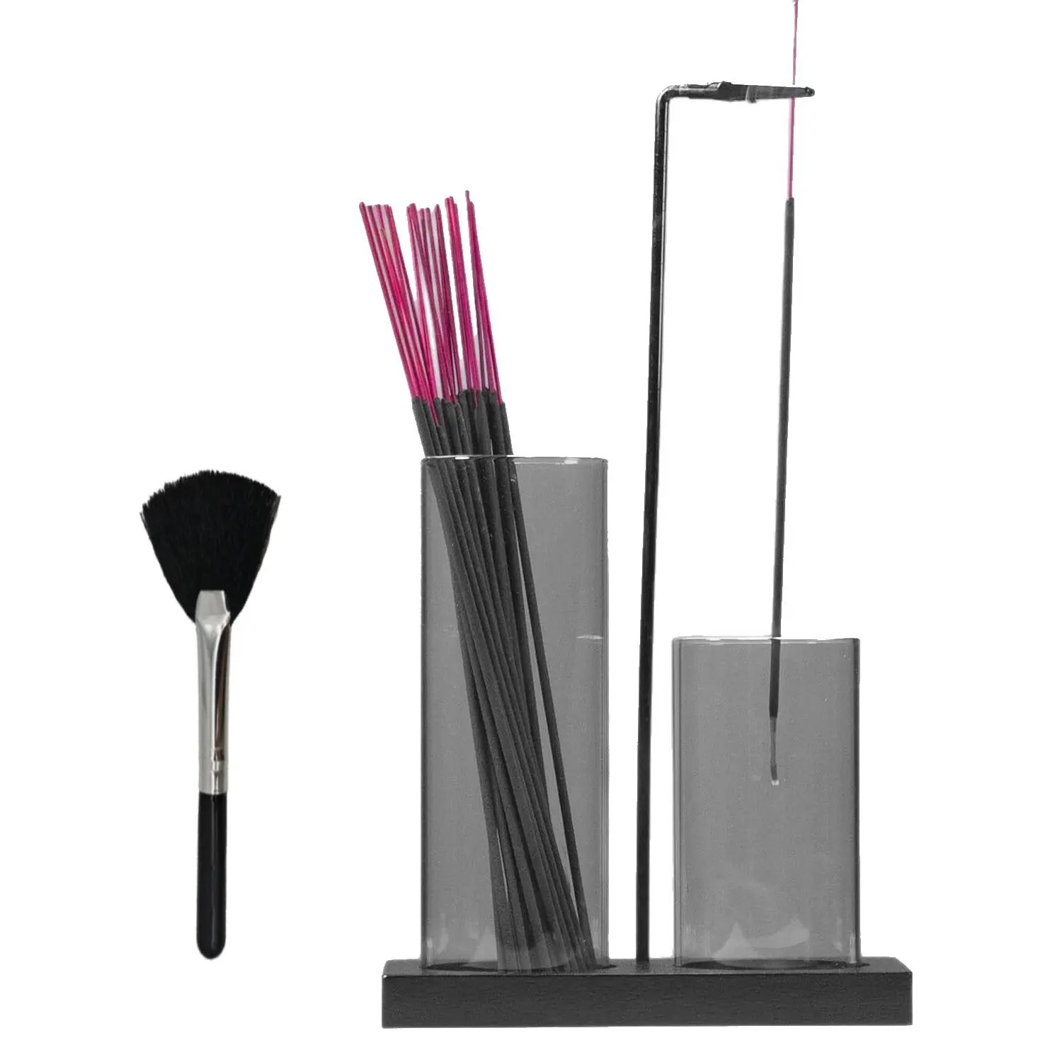 2 in 1 Incense Holder for Sticks Incense Burner Holder with Storage,Glass Upside Down Incense Holder for Sticks with Glass Ash Catcher for Meditation Yoga Spa Room Home Decor
