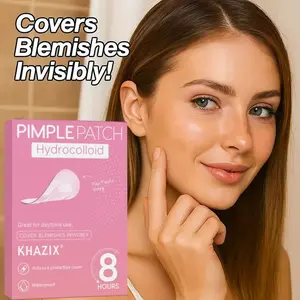 400pcs KHAZIX Hydrocolloid Acne Pimple Patches, Invisible for Daytime Use, Waterproof Hypoallergenic Stickers