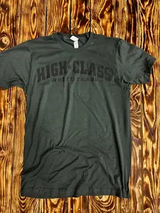 Team High Class White Trash ®  Charcoal/Black Tee
