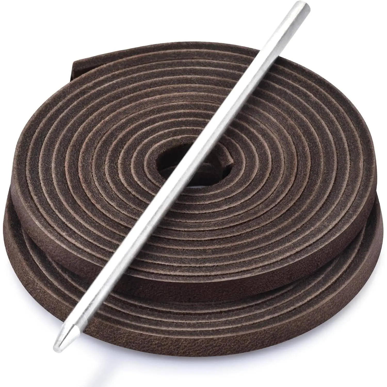 High Quality Leather Glove Repair Kit with 2 Cowhide Lacing Strips (72 Inches) & Tool for Wilson Mitts, Rollins Gloves & Craft Projects, Garden Tools, 4.8Mm Wide, Baseball Glove Repair