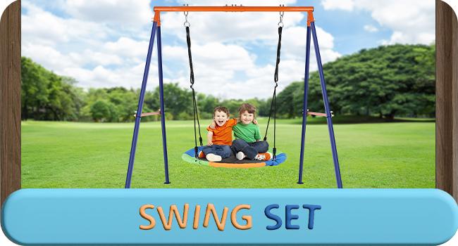 Backyard swing, 440-pound heavy A-frame metal bracket with basketball hoop, 40-inch large platform swing, used in outdoor playground park. Swing Stand Heavy-Duty Rectangular for kids Sturdy patio furniture sets