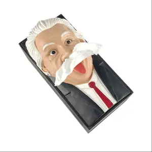 Creative Einstein Paper Towel Box, Home Use Tissue Holder, Great Man Design, Single Pack, Durable & Stylish Storage Solution