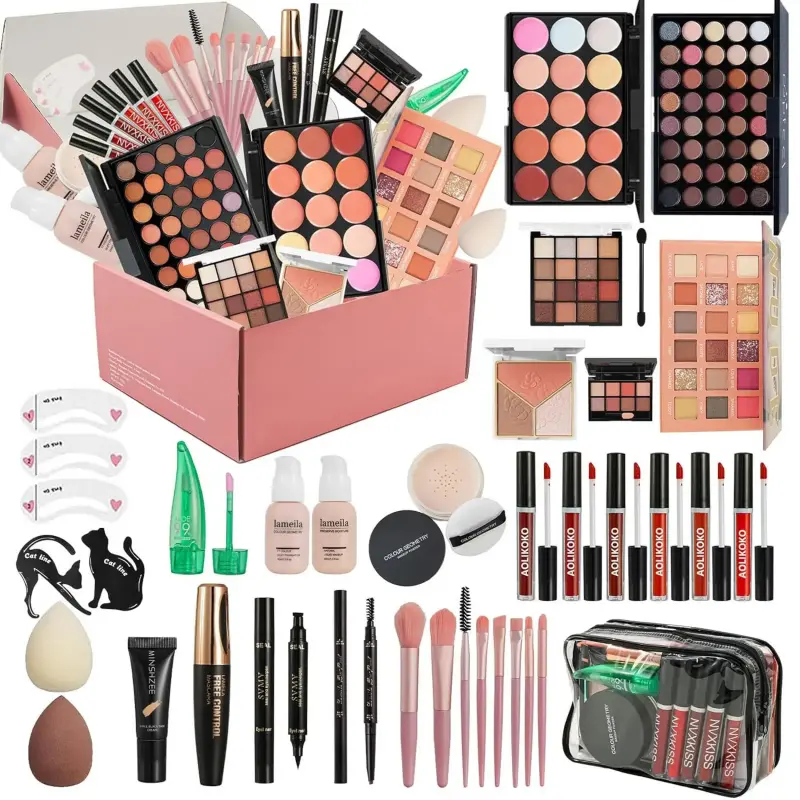 All in One Makeup Kit for Women Full Kit,Makeup Set for Women, Includes Eyeshadow Palette/Foundation/Lipstick/Eyeliner/Mascara/makeup Brush,Makeup Gift Set for Christmas & Birthday&Holiday&Everyday. SpringStatements