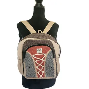Handmade boho mini backpack.