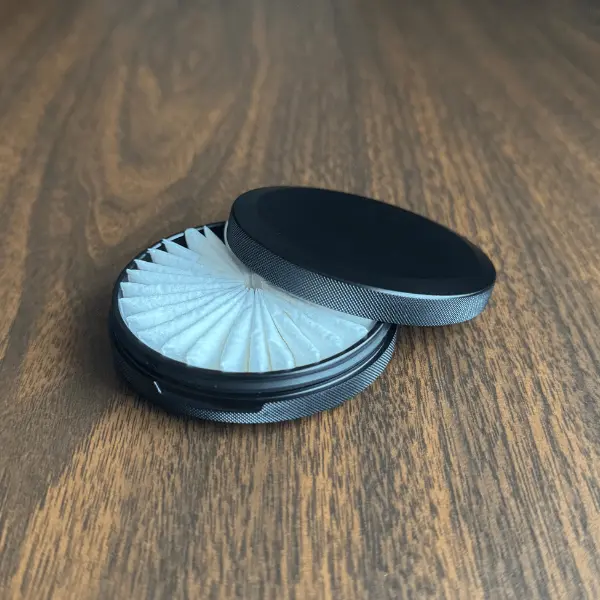 Lightweight Aluminium Slim Metal Zyn Can Tactical Grip, Water-Resistant Snus Can with 30 Pouches, Ideal Home Organizer Storage Accessory for Gifting