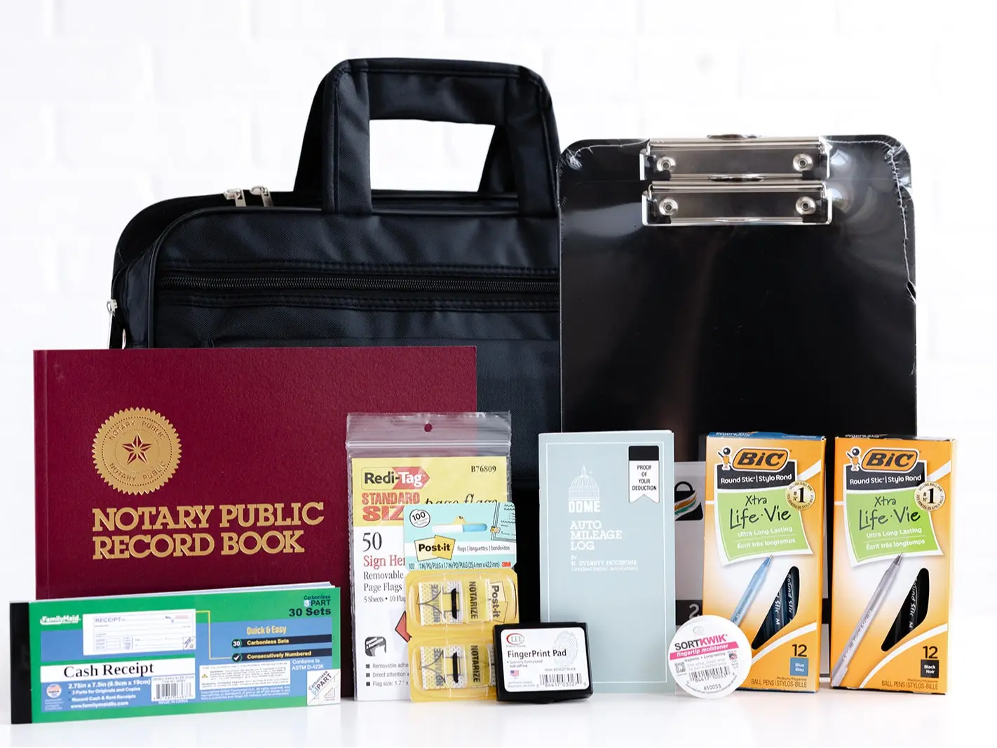 Notary Starter Kit | Complete Notary Supplies Go Bag | Mobile Notary Appointment Essentials | New Notary Business Kit (No Stamp)