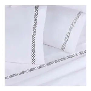 Superior Egyptian Cotton Embroidered Pillowcase s, Standard
