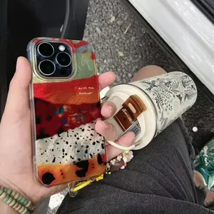 IPhone 13/14/16 Pro Max PC Case | Melard Leopard Pattern Splicing | Leopard Pattern Chain | Best Friend Gift | Suitable for iPhone 11 12 13 14 15 16 Pro Max