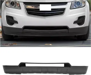 Front Bumper Valance Compatible with 2012-2015 Chevy Chevrolet Equinox Replacement for GM1015111 Lower Bumper Cover Air Deflector Valance Apron Without Chrome Molding Plastic Black