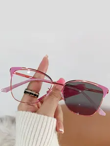 Simple Anti-blue Light Eyeglasses for Everyday Use, Basic Color-changing Fashion Eyeglasses for Women & Men, Fashion Eyeglasses for Work, Daily Clothing Decor, Perfect for Student Daily Use, Stylish Trendy Eyewear