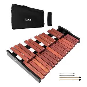 fathersdaygift  VEVOR Glockenspiel Xylophone, 25 Notes, Wooden Professional Xylophone Percussion Instrument, with 4 Mallets, Carrying Bag, Beginner Glockenspiel Musical Instrument Kit for Adults and Kids Students
