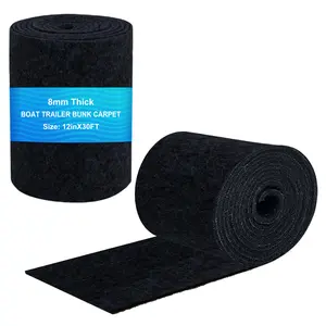 Thicken Boat Trailer Bunk Carpet, 12inchx30FT- 25oz, Marine Carpet Built For Unrivaled Durability And Heavy-Duty, Accessories Parts Replacement Padding For Outdoor