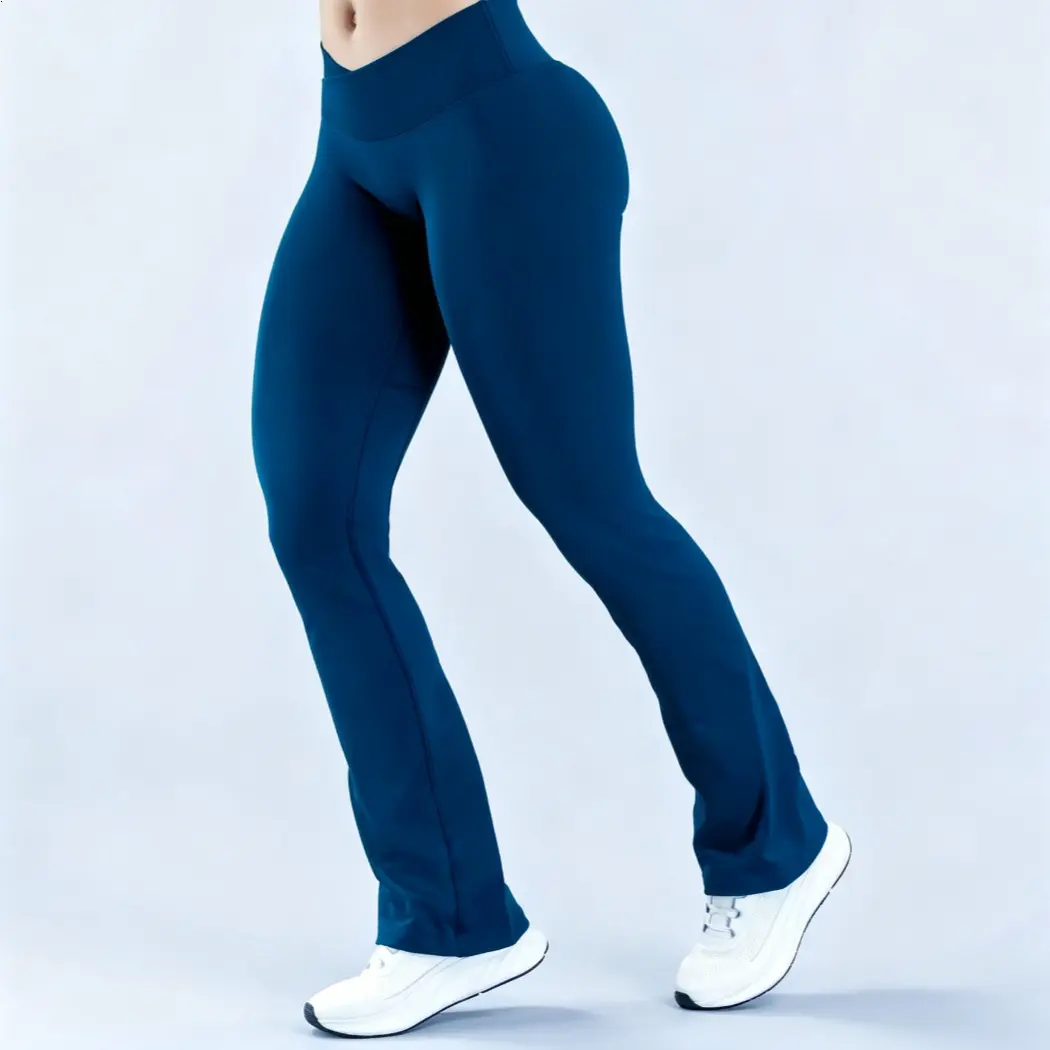 Peacock Blue Flare Leggings