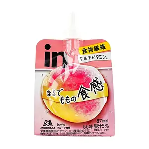MORINAGA Japanese Peach Fruit Jelly 150g | 0 Fat Low Calorie | Rich in 12 Vitamins