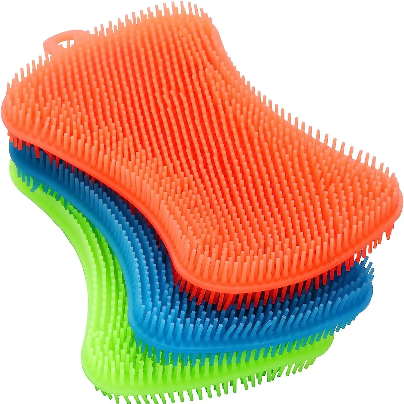 3PCS Silicone Dish Sponges, Super Food-Grade Silicone Sponges Kitchen Sponge, Multi-Purpose and Efficient Sponge Kitchen Gadgets, Especial Delicate Kitchen Sponge Brush