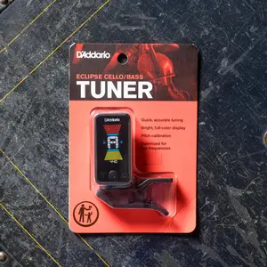 D'Addario Eclipse Cello/Bass Tuner - Black (PW-CT-17CBK)