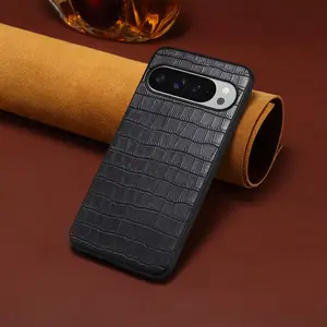 DeniorPU faux leather crocodile pattern case suitable for Google Pixel 10/10 Pro/10 Pro XL, faux leather crocodile pattern phone case for Google Pixel 9/9 Pro, Google protective case Pixel 7a/8a