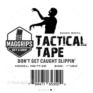 MagGrips Tactical Tape - Durable Polycotton Matte Finish Non-Elastic Water Resistant Grip Tape for Tactical Gear.