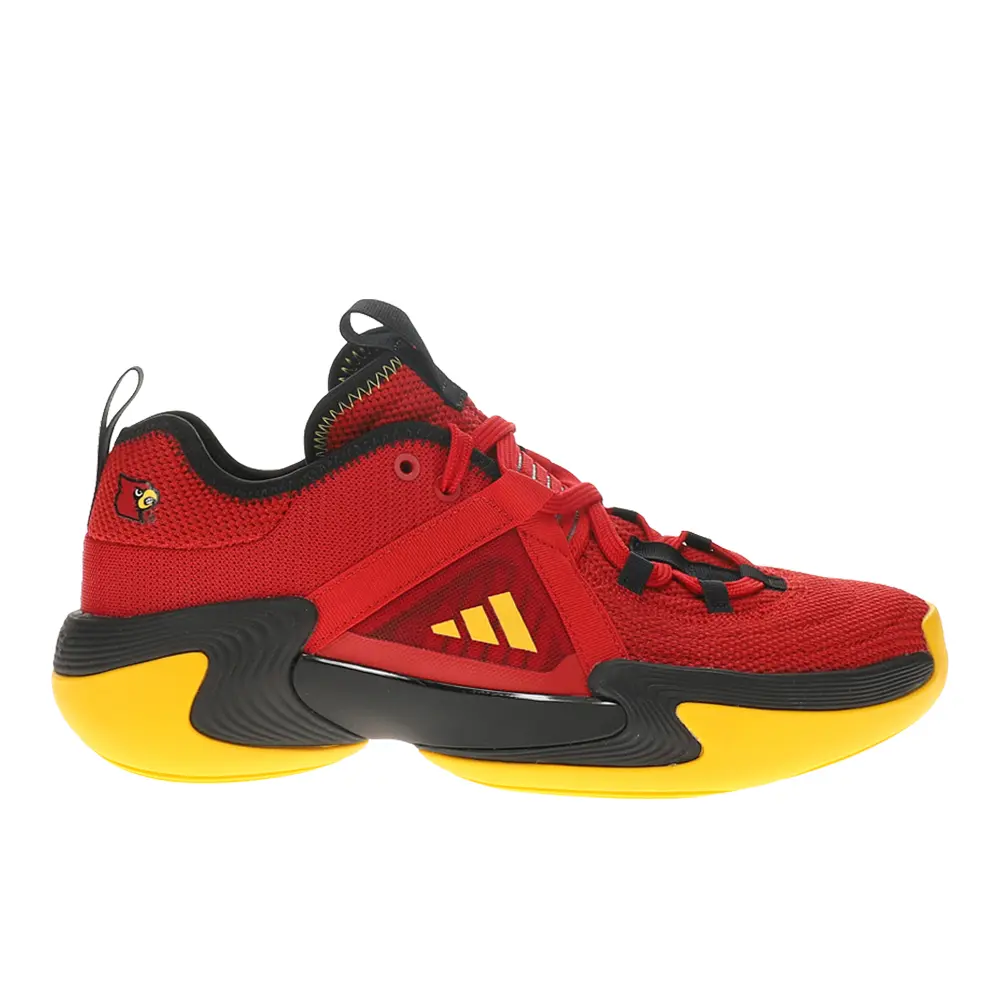 adidas Womens Exhibit Select Louisville Cardinals Basketball Sneakers Shoes - Red