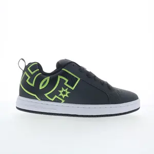 DC Court Graffik DC01661032-GYBKGN Mens Gray Skate Inspired Sneakers Shoes