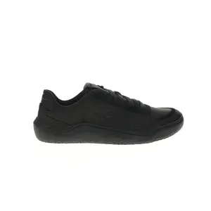 Vivobarefoot Womens Gobi Leather Lace Up Sneakers Shoes Casual - Black