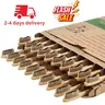 20 Count Bamboo Toothbrushes (Soft+Medium), Natural Wood Toothbrushes Bulk, Eco-Friendly, BPA Free, Biodegradable & Compostable Charcoal Wooden - Reusable Travel Toothbrushes Cleanser Oral